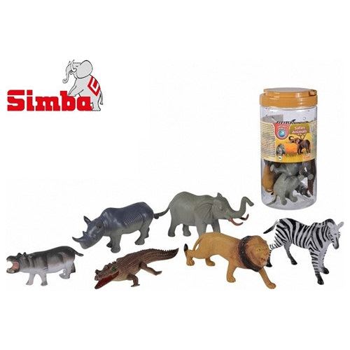 SEO. Nature World Safari Tiere – 6 realistische Wildtiere im Fass (12,5–20 cm) | ab 3 Jahren - Linkreich