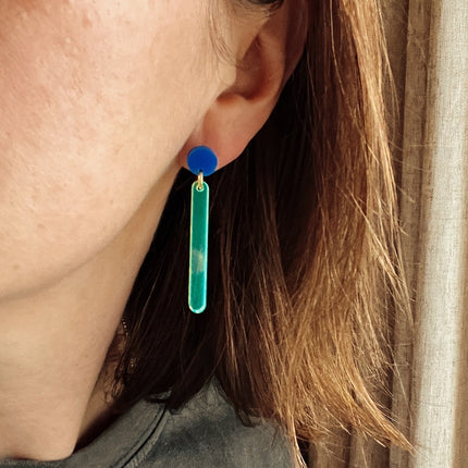 niemalsmehrohne x Kunstmuseum Basel Edition - neon lights Nr.2 - Ohrringe