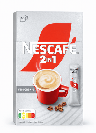 NESCAFÉ 2in1 Instant-Kaffee 10 Sticks - Kaffee mit Creamer - NESCAFÉ 2in1 Instant-Kaffee 10 Sticks Linkreich
