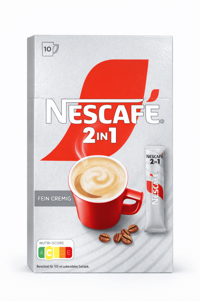 NESCAFÉ 2in1 Instant-Kaffee 10 Sticks - Kaffee mit Creamer - NESCAFÉ 2in1 Instant-Kaffee 10 Sticks Linkreich