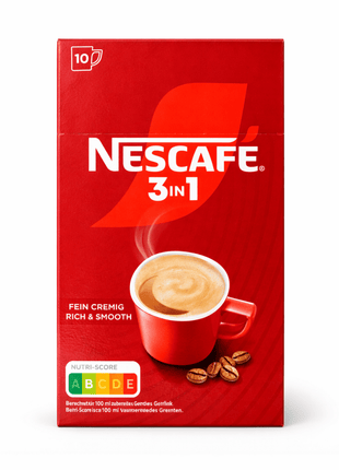 NESCAFÉ 3in1 Instant-Kaffee 10 Sticks - Kaffee, Milch & Zucker - NESCAFÉ 3in1 Instant-Kaffee 10 Sticks Linkreich