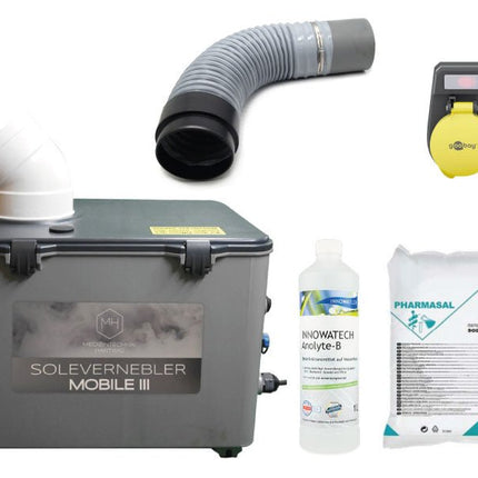 SEO. NEU: Sole Großraumvernebler Equosonic Mobile III 50ml/min Starter Paket - Ohne Mobile Pack Linkreich