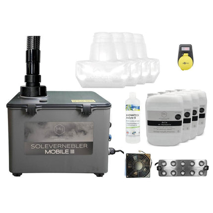 SEO. NEU: Sole Großraumvernebler Mobile III 50ml/min Starter Paket für Salzspielplätze und Salzgrotten - Mobile Pack Starter Paket 50mm Linkreich