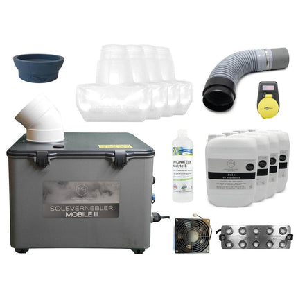SEO. NEU: Sole Großraumvernebler Mobile III 50ml/min Starter Paket für Salzspielplätze und Salzgrotten - Mobile Pack Starter Paket 50mm Linkreich