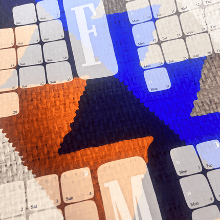 Wandkalender Kilim Diamond braun