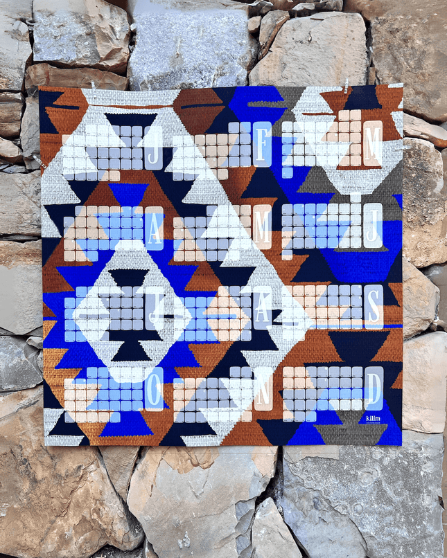Wandkalender Kilim Diamond braun
