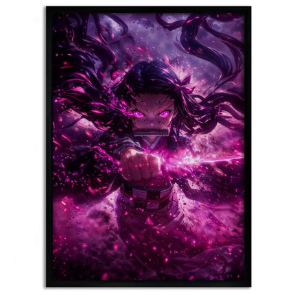 Nezuko Rage - Demon Slayer - Anime Leinwandbild (Canvas) kaufen bei Linkreich – Jetzt entdecken!