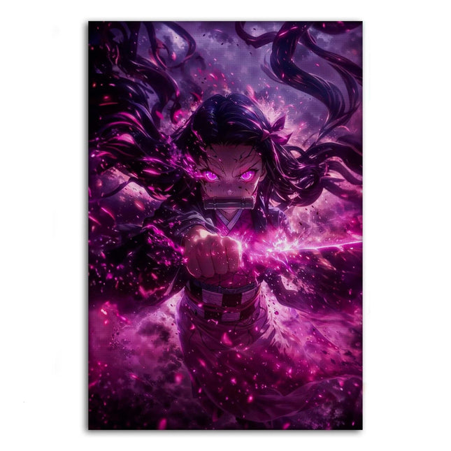 Nezuko Rage - Demon Slayer - Anime Leinwandbild (Canvas) kaufen bei Linkreich – Jetzt entdecken!