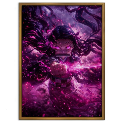 Nezuko Rage - Demon Slayer - Anime Leinwandbild (Canvas) kaufen bei Linkreich – Jetzt entdecken!