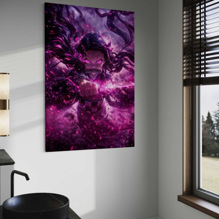 Nezuko Rage - Demon Slayer - Anime Leinwandbild (Canvas) kaufen bei Linkreich – Jetzt entdecken!
