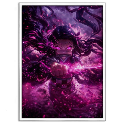 Nezuko Rage - Demon Slayer - Anime Leinwandbild (Canvas) kaufen bei Linkreich – Jetzt entdecken!