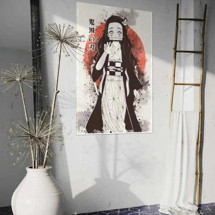 Nezuko Vintage - Demon Slayer - Anime Leinwandbild (Canvas) kaufen bei Linkreich – Jetzt entdecken!