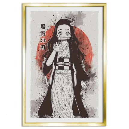 Nezuko Vintage - Demon Slayer - Anime Leinwandbild (Canvas) kaufen bei Linkreich – Jetzt entdecken!