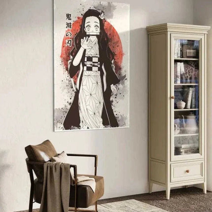 Nezuko Vintage - Demon Slayer - Anime Leinwandbild (Canvas) kaufen bei Linkreich – Jetzt entdecken!