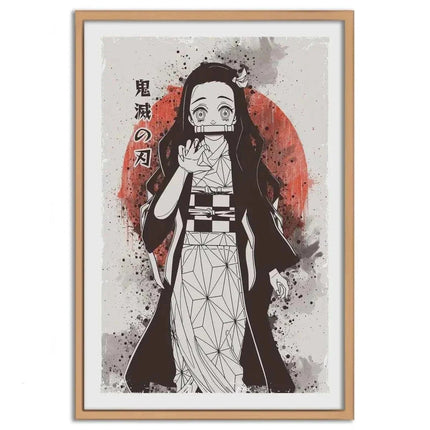 Nezuko Vintage - Demon Slayer - Anime Leinwandbild (Canvas) kaufen bei Linkreich – Jetzt entdecken!