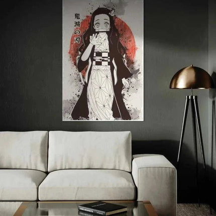 Nezuko Vintage - Demon Slayer - Anime Leinwandbild (Canvas) kaufen bei Linkreich – Jetzt entdecken!
