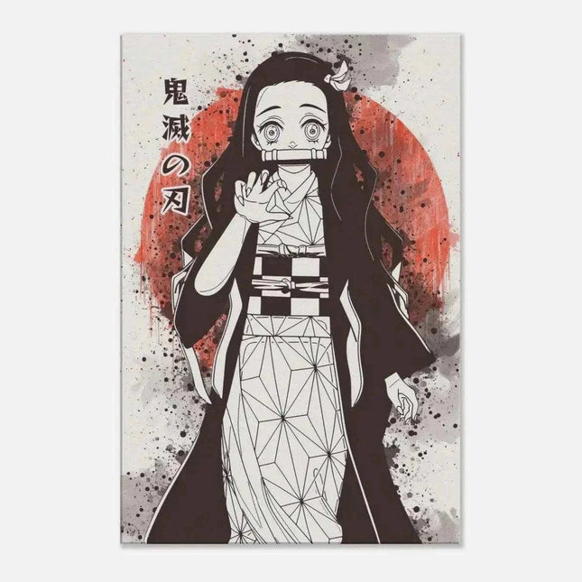 Nezuko Vintage - Demon Slayer - Anime Leinwandbild (Canvas) kaufen bei Linkreich – Jetzt entdecken!