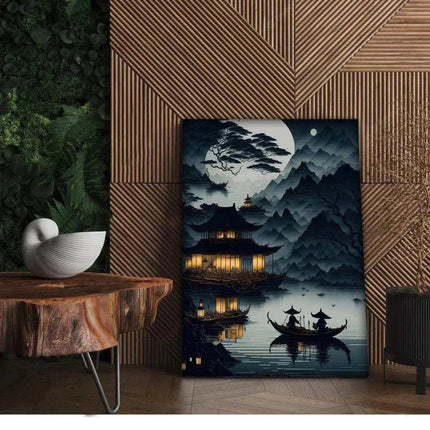 Night Sea - Leinwandbild Japanisch (Canvas) kaufen bei Linkreich – Jetzt entdecken!