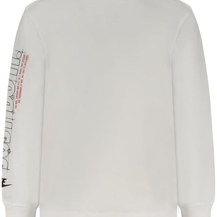 NIKE KINDER LANGARM-T-SHIRT, WEISS