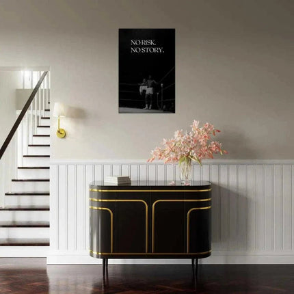 No risk. No story. - Leinwandbild Motivation (Canvas) kaufen bei Linkreich – Jetzt entdecken!