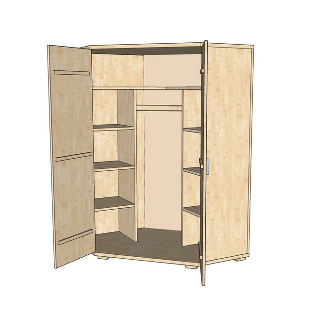 SEO. Nobis Eckschrank | 100% Bio Kiefer Massivholz - Natur Linkreich