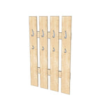 Natur / 4-er 80 cm Breite