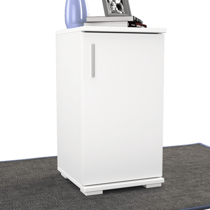 SEO. Nobis Kommode Bio Kiefer Massivholz | Sideboard Anrichte | 1-Türig | 74cm hoch - Schneeweiss Linkreich