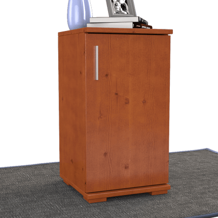 SEO. Nobis Kommode Bio Kiefer Massivholz | Sideboard Anrichte | 1-Türig | 74cm hoch - Kirsch Linkreich