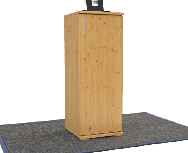 SEO. Nobis Kommode Sideboard | Anrichte | 1 - Türig | 107cm hoch | 100% Bio Kiefer Massivholz - Natur Linkreich
