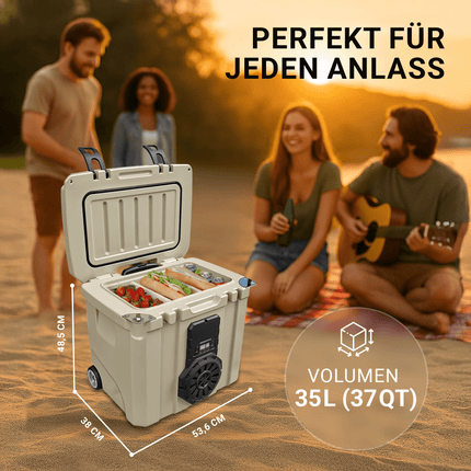 NooMii BeatRoller 35 – Kühlbox mit integriertem Bluetooth-Lautsprecher | 35L Volumen