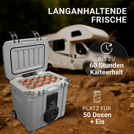 NooMii BeatRoller 35 – Kühlbox mit integriertem Bluetooth-Lautsprecher | 35L Volumen