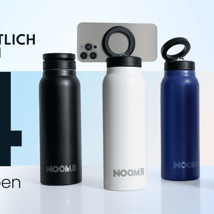 SEO. NooMii Edelstahl - Trinkflasche | Magsafe - White Linkreich
