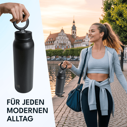 SEO. NooMii Edelstahl - Trinkflasche | Magsafe - Black Linkreich
