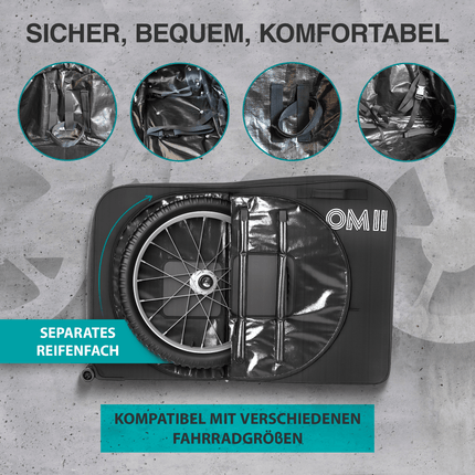 NooMii Fahrrad Transporttasche mit Handgriff & Rollen 128 x 78 x 25 cm (Transporttasche) kaufen bei Linkreich – Jetzt entdecken!