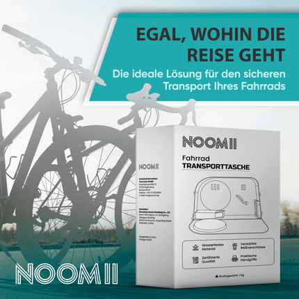 NooMii Fahrrad Transporttasche mit Handgriff & Rollen 128 x 78 x 25 cm (Transporttasche) kaufen bei Linkreich – Jetzt entdecken!