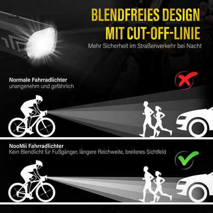 NooMii LED Fahrradlicht NM - BR500 (Fahrradzubehör) kaufen bei Linkreich – Jetzt entdecken!