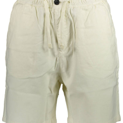 SEO. NORTH SAILS Bermudahose Herren – Elastische Bio - Baumwolle für Sommer - Weiß Linkreich