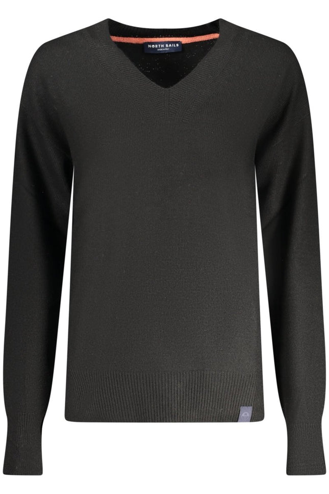 SEO. NORTH SAILS Damenpullover schwarz – V - Ausschnitt mit Kontrastdetails | soulluna.de - Schwarz Linkreich