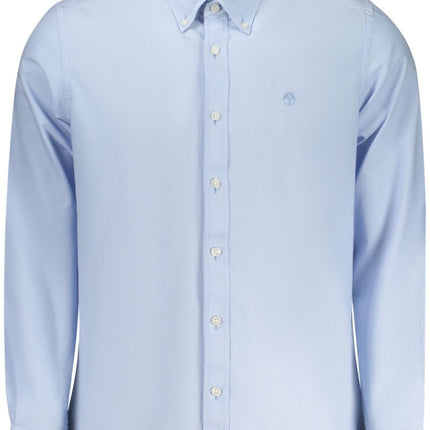 SEO. NORTH SAILS Herren Langarmhemd Weiss – Ocean Positive Hemd aus 100% Baumwolle - Hellblau Linkreich