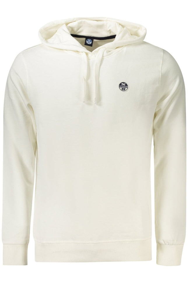 SEO. NORTH SAILS Herren Sweatshirt mit Zip – Kapuzenpullover aus Baumwolle - Weiß Linkreich