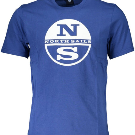 SEO. NORTH SAILS Herren T-Shirt Kurzarm Blau – 100% Baumwolle für Sommer - Blau (BL0790) Linkreich