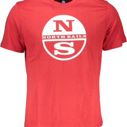 SEO. NORTH SAILS Herren T-Shirt Kurzarm Blau – 100% Baumwolle für Sommer - Rot Linkreich
