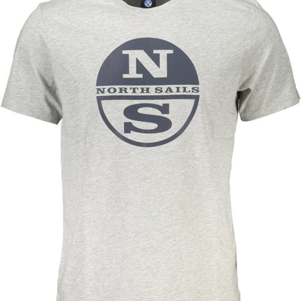 SEO. NORTH SAILS Herren T-Shirt Kurzarm Blau – 100% Baumwolle für Sommer - Grau Linkreich
