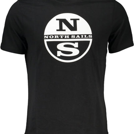 SEO. NORTH SAILS Herren T-Shirt Kurzarm Blau – 100% Baumwolle für Sommer - Schwarz Linkreich
