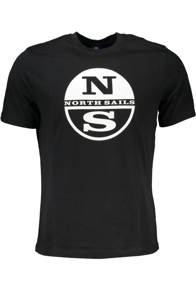 SEO. NORTH SAILS Herren T-Shirt Kurzarm Blau – 100% Baumwolle für Sommer - Schwarz Linkreich