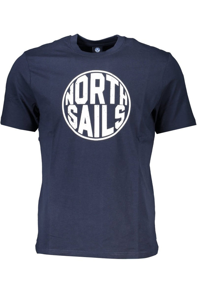 SEO. NORTH SAILS Herren T-Shirt Kurzarm – Blaues Basic aus 100% Baumwolle - Blau Linkreich