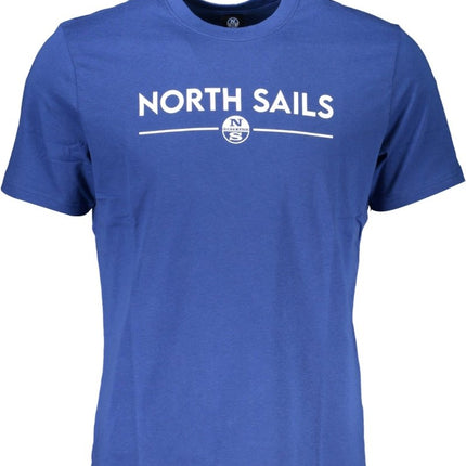 SEO. NORTH SAILS Herren T-Shirt Kurzarm Schwarz – Logo Print für Sommer - Blau (BL0790) Linkreich