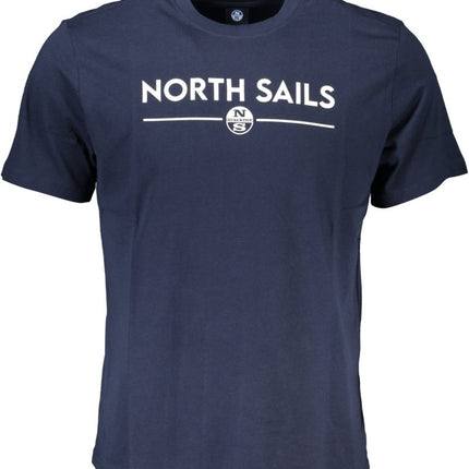 SEO. NORTH SAILS Herren T-Shirt Kurzarm Schwarz – Logo Print für Sommer - Blau Linkreich