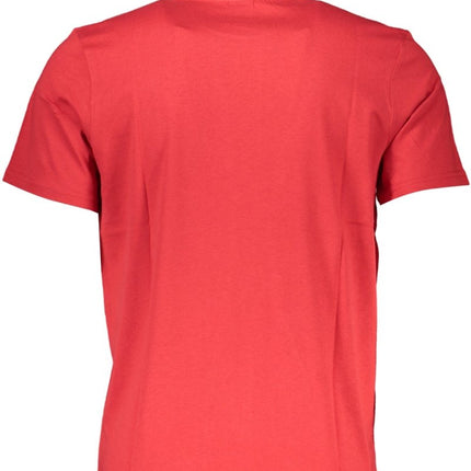 SEO. NORTH SAILS Herren T-Shirt Kurzarm Schwarz – Logo Print für Sommer - Rot Linkreich