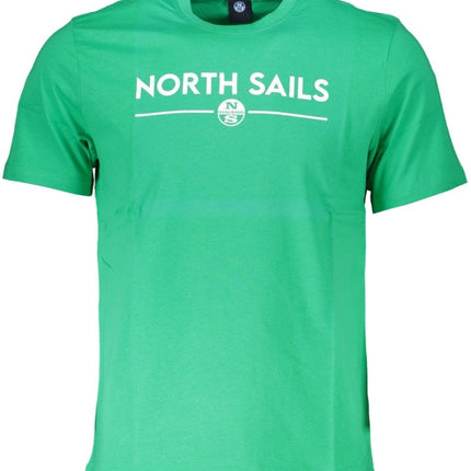 SEO. NORTH SAILS Herren T-Shirt Kurzarm Schwarz – Logo Print für Sommer - Grün Linkreich